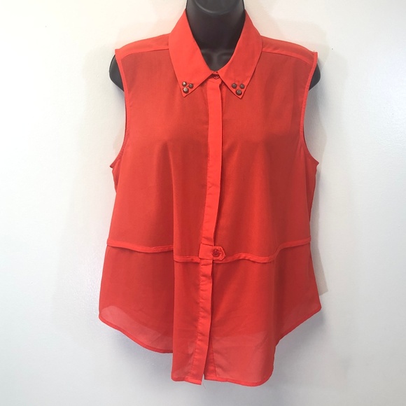 Bar III Tops - 5/$20 bar III Button Down Sleeveless Top